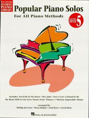 cover image of Popular Piano Solos--Level 5 (Songbook)